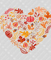 Autumn Heart Harvest DTF Transfer