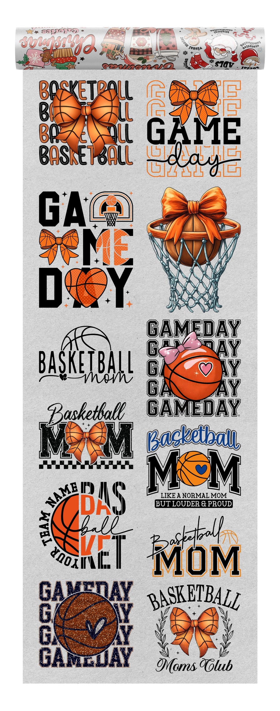 Basketball Mom DTF Transfer Bundle - 12 Ready-to-Press Designs