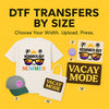 DTF Transfers By Size